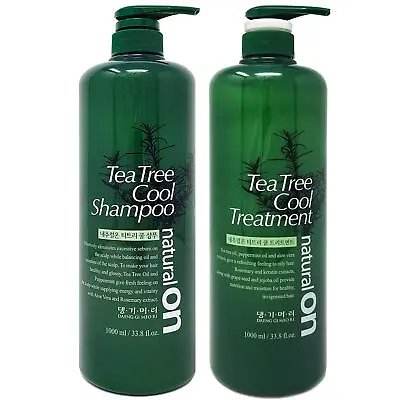 Daeng Gi Meo Ri Tea Tree Cool Shampoo & Treatment Duo 1000ml For Refreshing Hair • $54