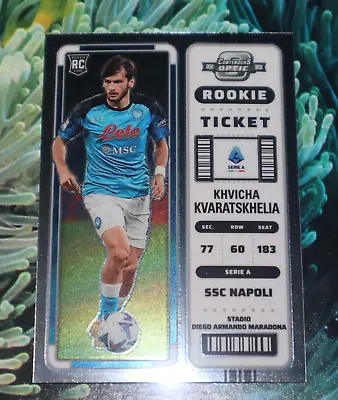 H 296 Khvicha Kvaratskhelia 2022-23 Chronicles Contender Optic Rookie Ticket RC • $16.25