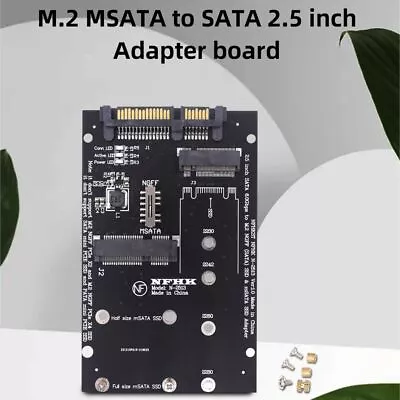 Board 2.5 Inch M.2 MSATA To SATA SATA To M2 NGFF Converter Card Adapter Plate • $15.90