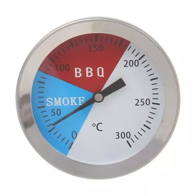  Pizza Oven For Grill Meat Smoker Thermometer Stainless Steel • £8.48