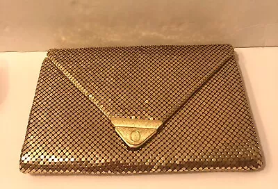 Vintage Gold Mesh OROTON Womans Clutch Purse W/Mirror Made In West Germany • $30.49