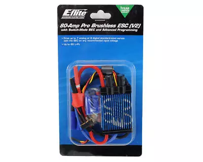 Eflite E-Flite 80 Amp Pro 80A Brushless ESC Speed Control V2 EFLA1080B • $114.99