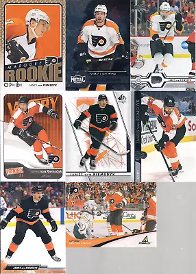 PHILADELPHIA Flyers James Van Riemsdyk 8 Card Lot OPC Marquee Rookie & Metal +++ • $2.19