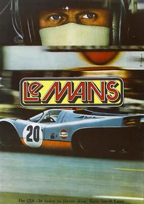 Le Mans 1971 Movie POSTER PRINT A3 70s Steve McQueen Racing Cult Film Wall Art • £20.88