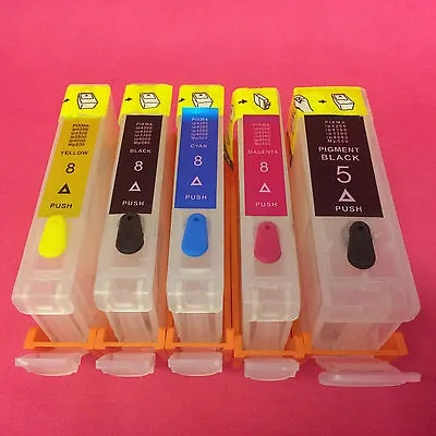 £14.99 • Buy Refill Empty Multi-use Reusable Ink Cartridges For Canon Pixma Ip4500 Ip 4500