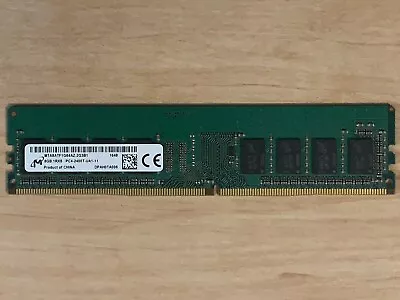 Micron 8GB 2400MHz 1Rx8 PC4-19200 / PC4-2400T-UA2-11 DDR4 Desktop RAM / Memory • $22.25