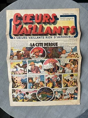 Hearts Vaillants No 44 1941 IN Condition Correct 4 Pages • $18.32