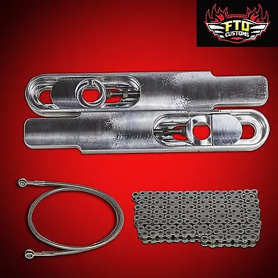 2005 GSXR 1000 Swingarm Extensions Kit 12  Long 530 Chain And 36  Brake Line • $348