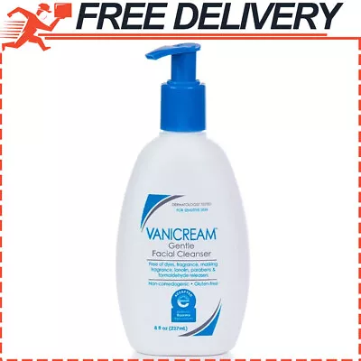 Vanicream Gentle Facial Cleanser W/ Pump Dispenser 8 Fl Oz For Sensitive Skin • $12.34