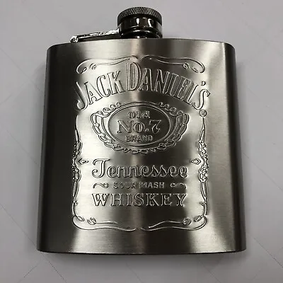 $25 • Buy Jack Daniels Flask Stainless 6 Ounce 