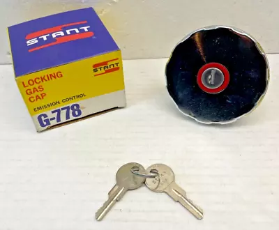 G778 Vintage NOS Stant Locking Gas Fuel Cap CHROME Fits 1975-1982 Corvette • $24.95