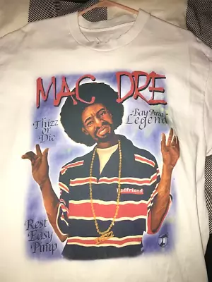 New Popular Mac Dre White T-Shirt Cotton Full Size Unisex • $14.99