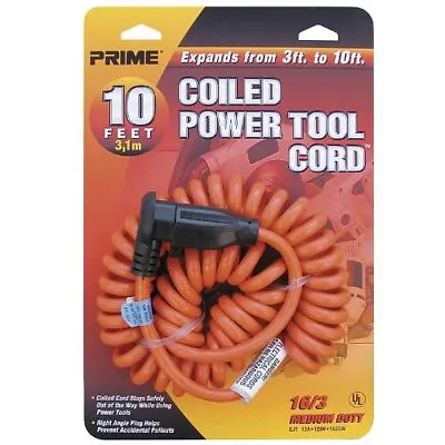 $25.69 • Buy Coiled Power Tool Cord, 3' To 10' Coiled Extension Cord, No Tangle Cord