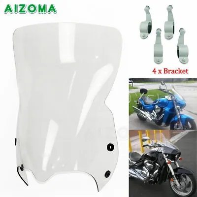 Clear Motorcycle Windshield Windscreen Deflector For Suzuki Boulevard M109R M50 • $202.69