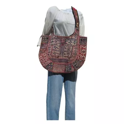 Authentic Gypsy Banjara|XLG Tote|Shoulder Bag|Boho|Bohemian|60s|Patchwork Style • $121.55