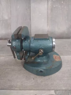 Vtg DOUBLE JAW SWIVEL Bullet Vise Adjustable Jewelers Machinist Oxwall • $39.97