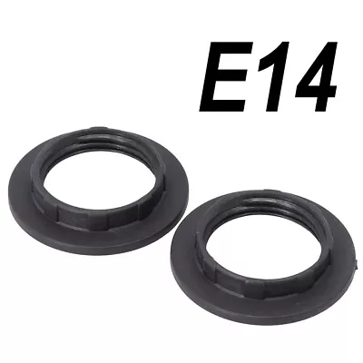 Easy Installation Lamp Shade Collar Ring Adaptor For E14/E27 Bulb Set Of 2 • £6.16