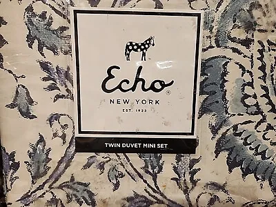 Echo NewYork Kamala Blue Twin Duvet Mini Set • $55