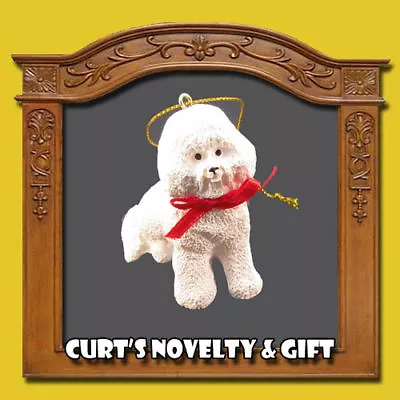 Bichon Frise Resin Christmas Ornament Dog K9 • $3.95