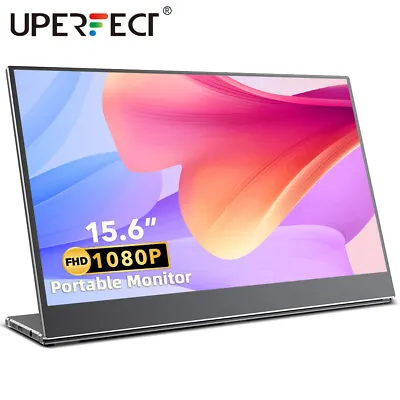 UPERFECT 15.6  Portable Monitor 1920*1080 Ultra Light Weight HDMI USB C Screen  • £109.99