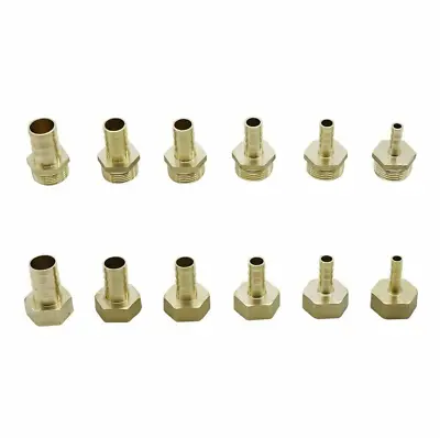 Hose Barb Tail Fitting 1/2 BSP To 6mm8mm10mm12mm.Female Male Threadconnector • £3.50