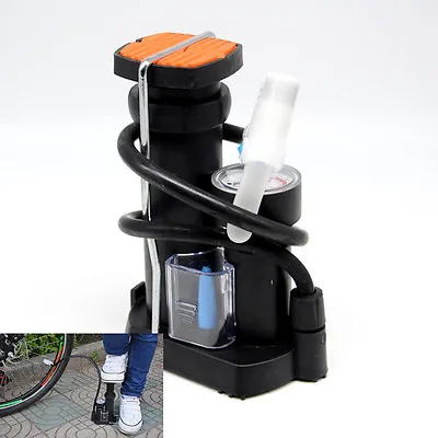 $17.75 • Buy Motorcycle Bike Wheel Tire Pressure Gauge Cycling Pump Pedal Air Inflator Tool