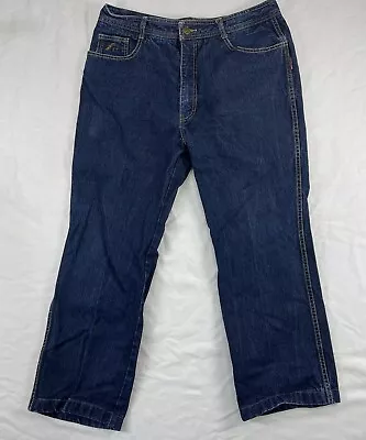 Vintage Jordache Darkwash Blue Jeans Horse Size 38x30 RN 52992 J-9 • $19.98