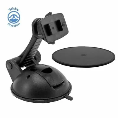 Sticky Suction Cup With Dual-T Mount Pedestal For GPSSmart-phoneTablet Holders • $17.95