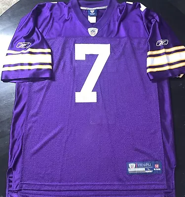 Minnesota Vikings Throwback Reebok On Field Men’s Jersey Size Large Purple NWOT • $20