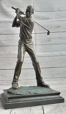 Original Milo Bronze Handcrafted African American Male Golfer Sculpture Figure • $314.65