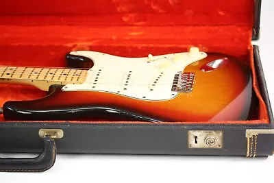 1972  USA Stratocaster. Strat Sunburst Maple 3-bolt Neck Orig Case • $5985
