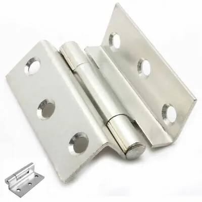 PAIR OF ZINC STORM PROOF HINGES FOR WINDOW SHUTTERS HEAVY DUTY Cranked 2.5  63mm • £5.67