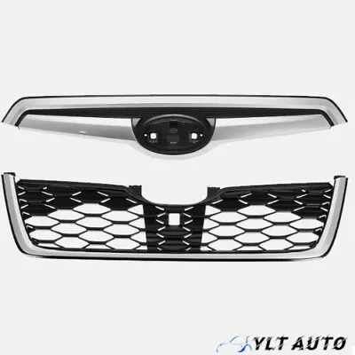 Fit 2019 2020 2021 Subaru Forester Front Bumper Grille Grill Chrome Honeycomb • $49