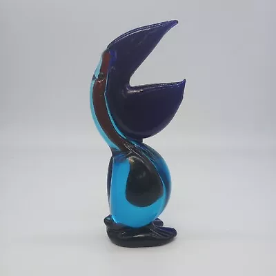 Murano Style Art Glass Pelican Figurine  • $35.99