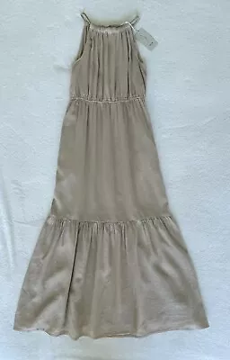 Joie Women Maxi Dress Sleeveless Beige Khaki Size S NWT • $32