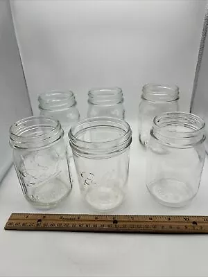 Lot Of 6 Vintage Glass Jelly Jars/Glasses Mason Ball Jars & 1 Golden Harvest • $12.99