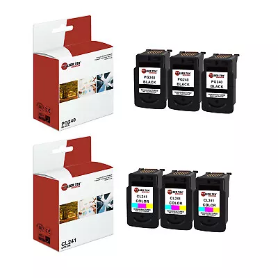 6Pk LTS PG240 CL241 Multicolored HY Compatible For Canon Pixma MG2120 MG2220 Ink • $140.99