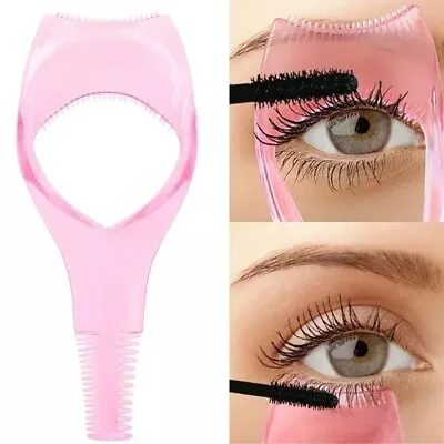 Eyelash Tool 3 In 1 Makeup Mascara Shield Guide Guard Eyelash Curler Applicator • $5.99