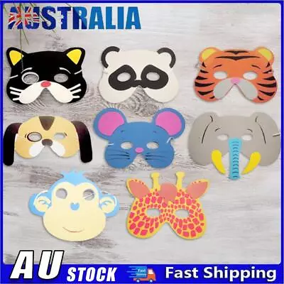 10pcs Animal Masks Portable Masquerade Ball Masks Lovely For Kids Birthday Party • $8.04