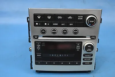 2005-2006 Infiniti G35 A/c Heater Climate Control And Radio Face Oem Nz8185ac700 • $119.64