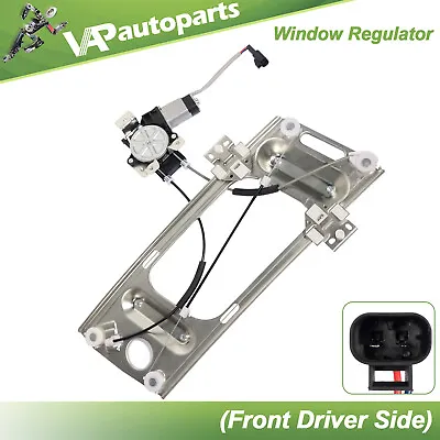 For Pontiac Grand Chevy Monte Carlo Power Window Regulator Front Left W/ Motor • $42.89