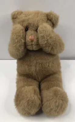 Vintage Peek A Boo Plush Teddy Bear Stuffed Animal • $8