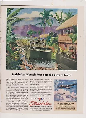 Studebaker War Magazine Ad  From Newsweek   Free Shipping In Us • $13