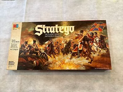 Rare 1986 Stratego Board Game Milton Bradley 100% Complete In Great Condition • $21