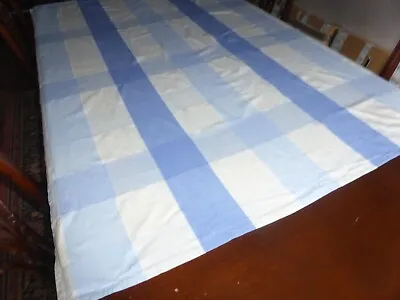 £6.50 • Buy Blue And Cream Check Tablecloth