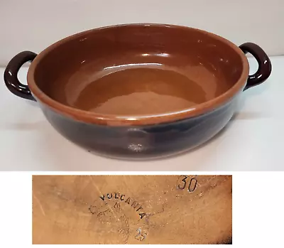 Vulcania 5.5 Qt. Large 12  RARE* Vintage Terra Cotta Baking Dish Made In Italy • $70.01