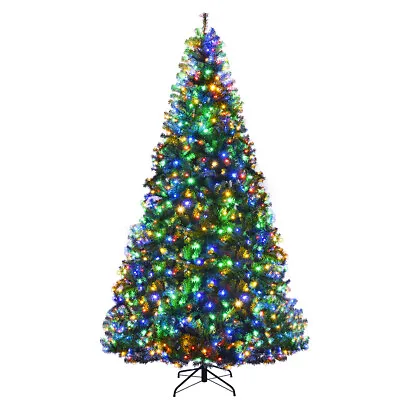 9Ft Artificial Christmas Tree Pre-Lit Hinged W/ 1000 LED Lights & Stand Indoor • $269.99