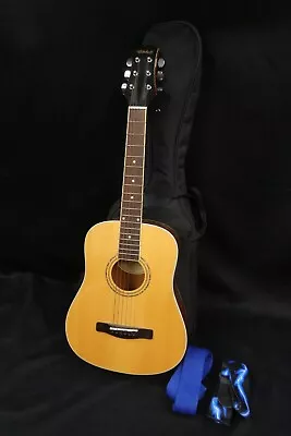 Mitchell MDJ-10/N 3/4 Size Short-Scale Acoustic Guitar With Case • $75