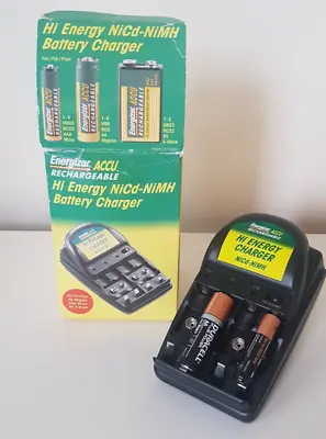 £14.99 • Buy European Multi Battery Charger AA, AAA & 9V. NiCd-NiMh Hi Energy Rechargeable