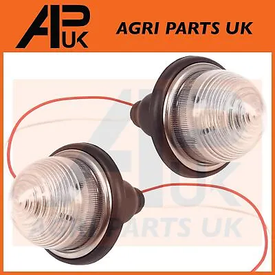 Pair Fender Side Lights Marker Lamps For Massey Ferguson 135 148 165 175 Tractor • £16.95